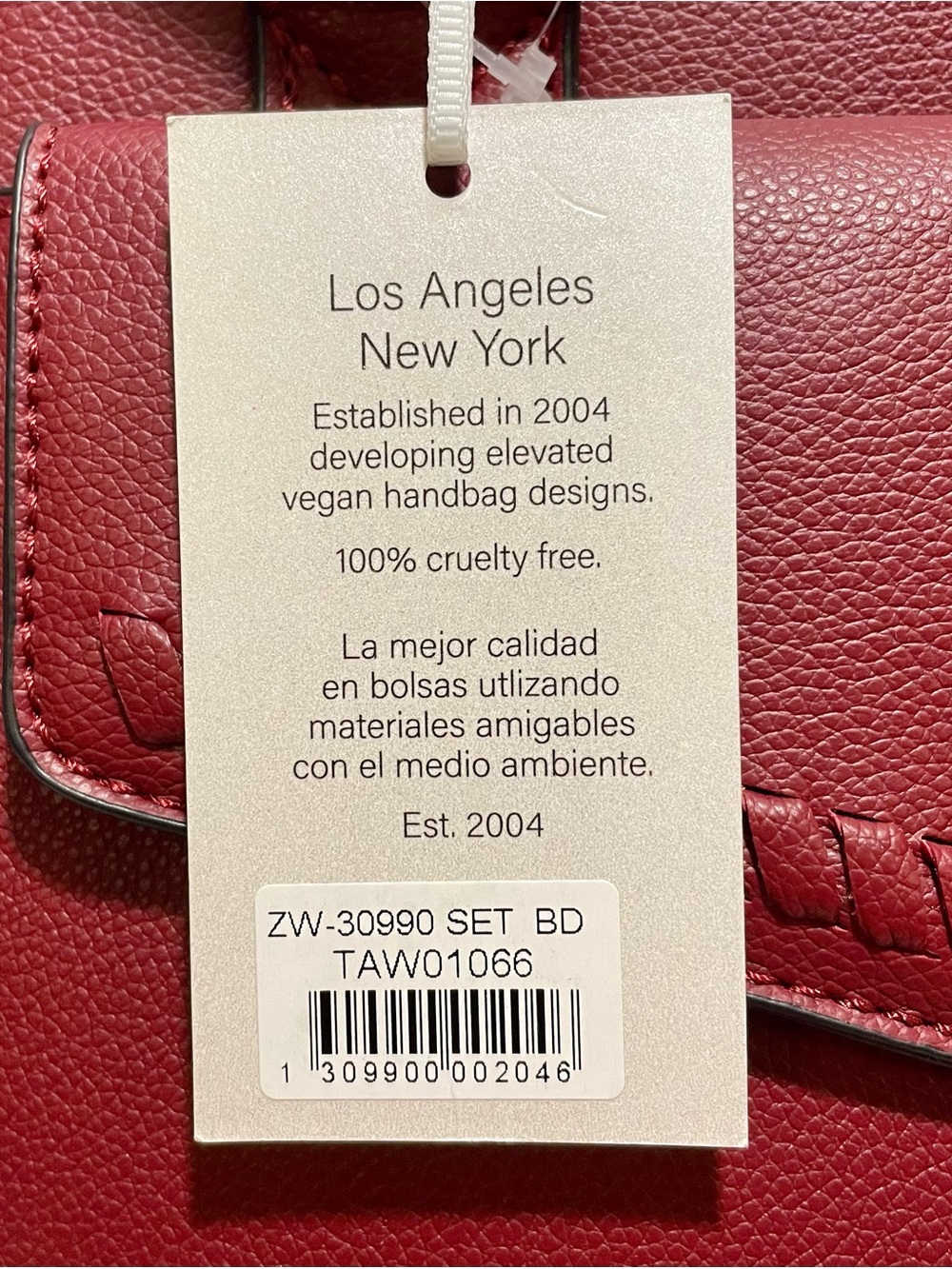 Alyssa Set withTote, Matching Wristlet/Pouch & Extra Pom Bag Charm/KeyChain, NWT - Picture 15 of 16
